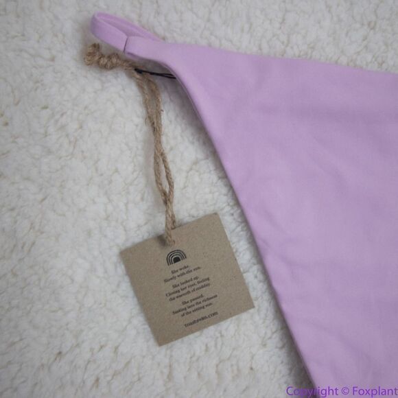 NEW Toast Swim Free People String Bikini Bottom, light purple lilac, S - Picture 9 of 16